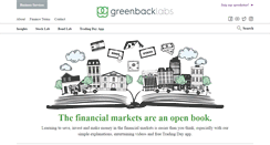 Desktop Screenshot of greenbacklabs.com